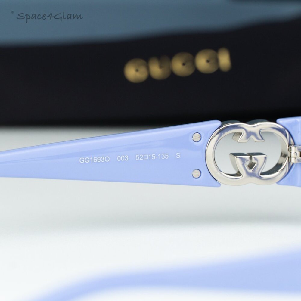 BRAND NEW Gucci GG1693O 003 Violet Demo Women Oval Eyeglasses GG 1693O - Picture 5 of 7